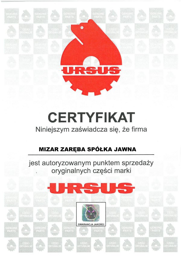 Certyfikat Ursus Mizar